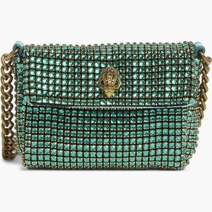 Kurt Geiger Turquoise Beaded Crossbody Bag